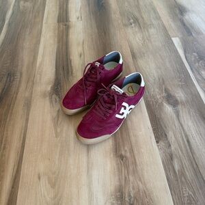 Sam Edelman Burgundy Retro Sneakers Size 7 Suede Leather Low Top